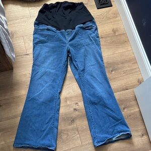 Maternity Women's Flare Jeans - Blue